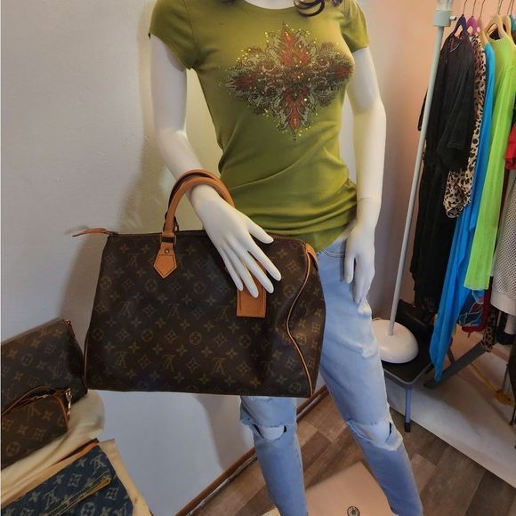 Louis Vuitton Vintage monogram Speedy 35 - Picture 15 of 16